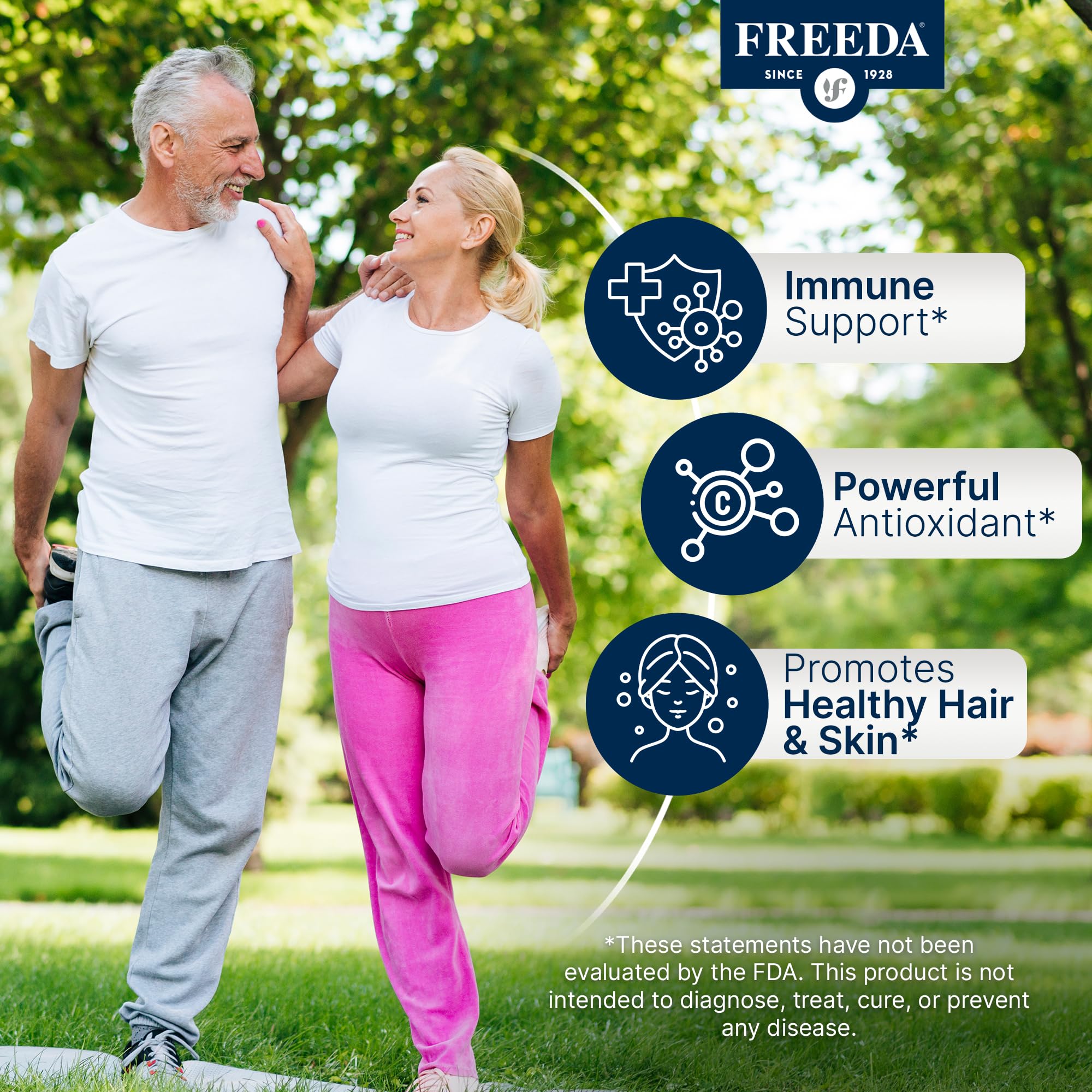 FREEDA Buffered Vitamin C Powder – Gentle On Stomach Vitamin C, Non-Acidic, Vegan, Kosher, Sugar-Free, for Immune Support and Seasonal Wellness– 5 oz - Image 3