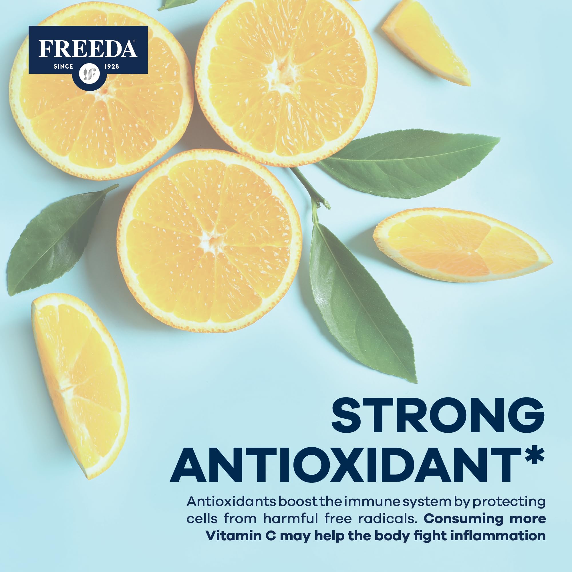 FREEDA Buffered Vitamin C Powder – Gentle On Stomach Vitamin C, Non-Acidic, Vegan, Kosher, Sugar-Free, for Immune Support and Seasonal Wellness– 5 oz - Image 6