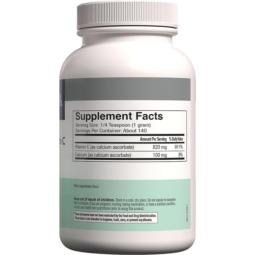 FREEDA Buffered Vitamin C Powder – Gentle On Stomach Vitamin C, Non-Acidic, Vegan, Kosher, Sugar-Free, for Immune Support and Seasonal Wellness– 5 oz - Image 8