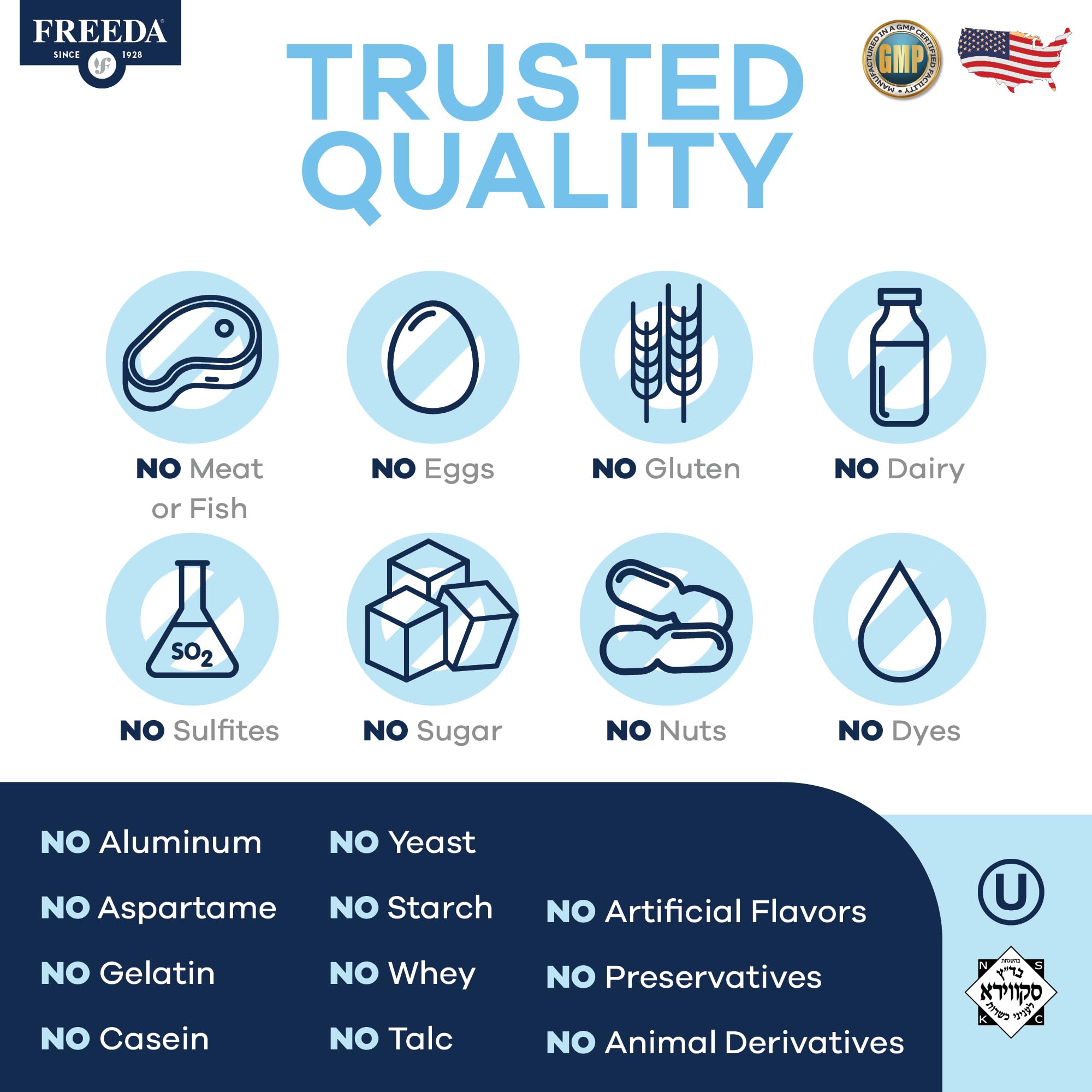 Freeda Calcium Phosphate Powder – Kosher Mineral Supplement for Bone & Joint Health in Men, Women, Dogs & Cats – Bone Strength Powder with Calcium and Phosphorus – No Vitamin D – Made in USA, 16oz - Image 4