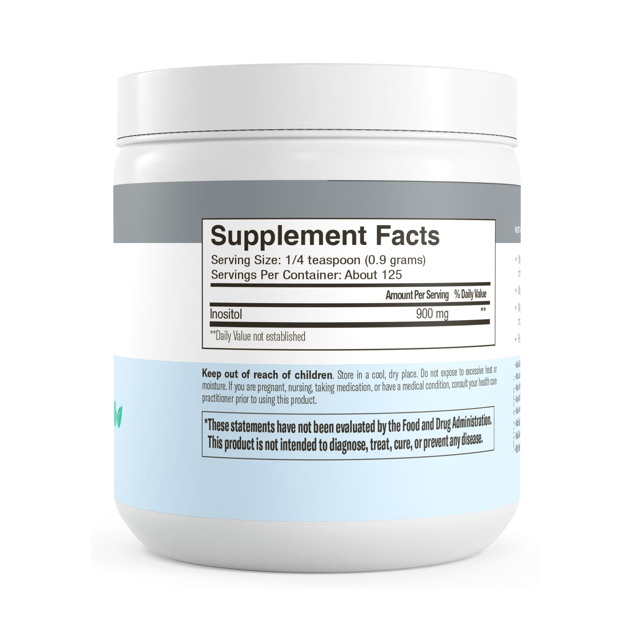 FREEDA Pure Myo-Inositol Powder – Vitamin B8 for Hormone, Mood & Cellular Health – Supports Fertility, Focus, Energy & Nervous System Function – Kosher, Vegan, Non-GMO, Gluten-Free (4 oz) - Image 7